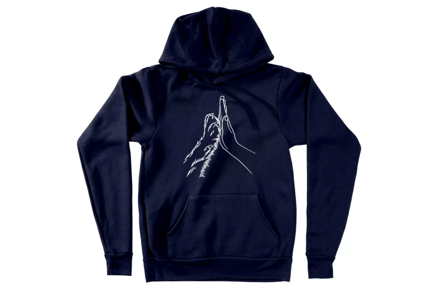 Lovely Dog Paw Print Hoodie